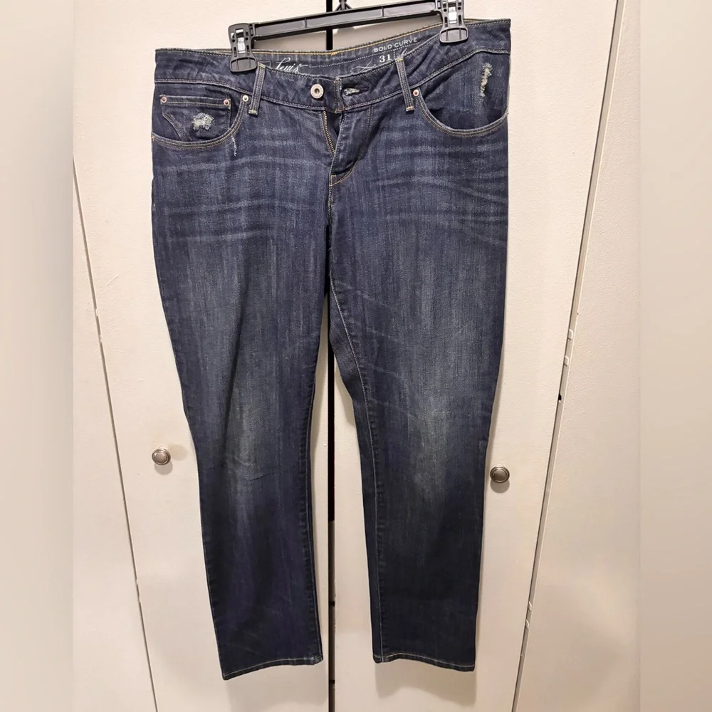Levi’s Bold Curve Revel Skinny Jeans 31 Dark Wash Curvy Fit Stretch Denim